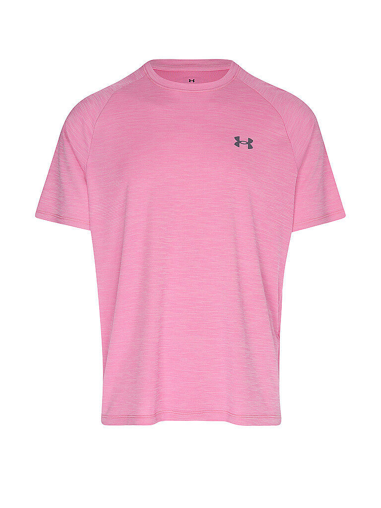 UNDER ARMOUR Herren Fitnessshirt UA Tech Strukturiert pink | S